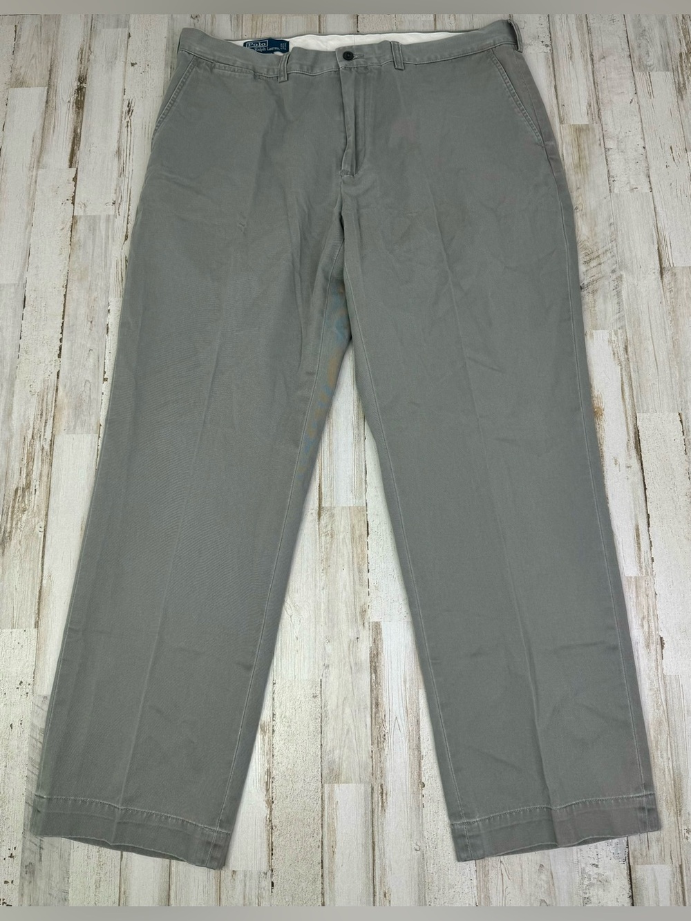 Polo Ralph Lauren 40x32 Preston Pant Gray Cotton Casual Men's